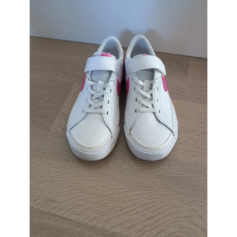 Nike Court Legacy Kids 3Y White‎ Hot Pink DA5381-124 Low Top Sneakers Shoes NWOB